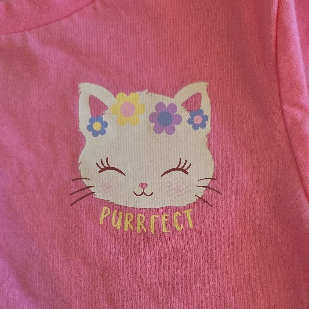 Bubblegum Pink Short Sleeve Tee with Crew Neck - Picture 3 of 4